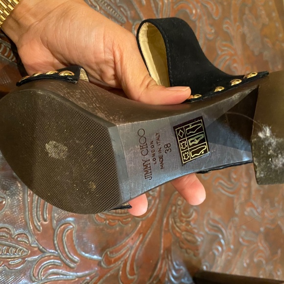 Jimmy choo size 8 high mules - Picture 4 of 6